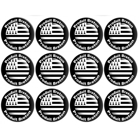 Produit drapeau breton - 12fois 5cm - Autocollant(sticker)