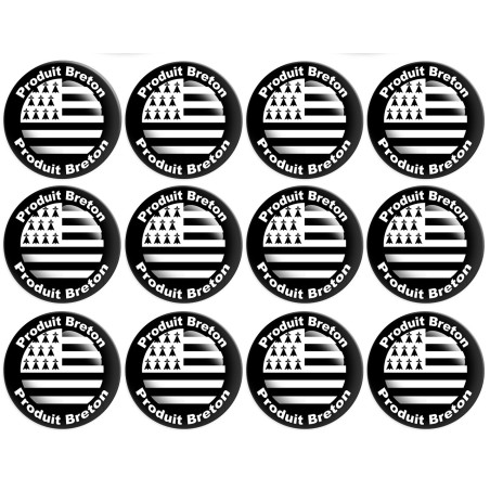 Produits drapeau bretons - 12fois 5cm - Sticker/autocollant