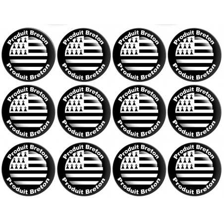 Produit drapeau breton - 12fois 5cm - Autocollant(sticker)