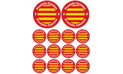 Produits Catalan - 2 stickers de 10cm et 12 stickers de 5cm - Autocollant(sticker)