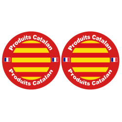 Produits Catalan - 2fois 10cm - Sticker/autocollant