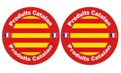 Produits Catalan - 2 stickers de 10cm - Autocollant(sticker)