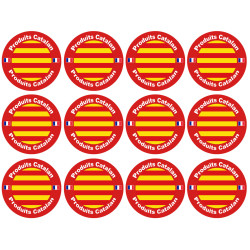 Produits Catalan - 12fois 5cm - Sticker/autocollant