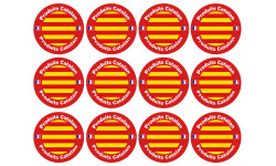 Produits Catalan - 12 stickers de 5cm - Autocollant(sticker)