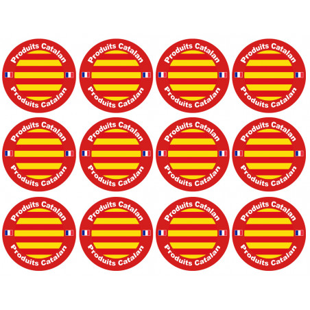 Produits Catalan - 12fois 5cm - Autocollant(sticker)