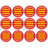 Produits Catalan - 12fois 5cm - Sticker/autocollant