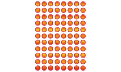 Produits Catalan - 88 stickers de 2cm - Autocollant(sticker)
