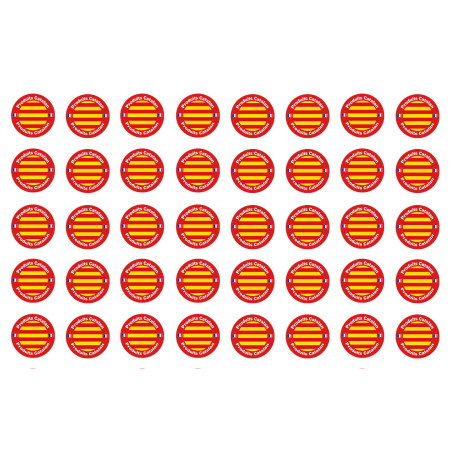 Produits Catalan - 40fois 2cm - Sticker/autocollant