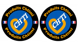 Produits Chtimi - 2 stickers de 10cm - Autocollant(sticker)