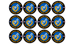 Produits Chtimi - 12 stickers de 5cm - Autocollant(sticker)