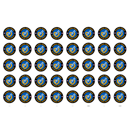 Produits Chtimi - 40 stickers de 2cm - Sticker/autocollant