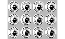 Produits Corse carte - 12fois 5cm - Autocollant(sticker)