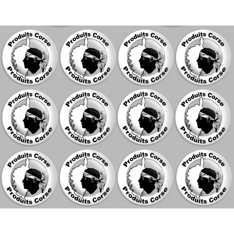 Produits Corse carte - 12fois 5cm - Autocollant(sticker)