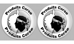 Stickers série Produits Corse carte - 2 stickers de 10cm - Autocollant(sticker)