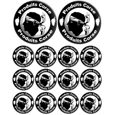 Produits Corse - 2fois 10cm / 12fois 5cm - Autocollant(sticker)