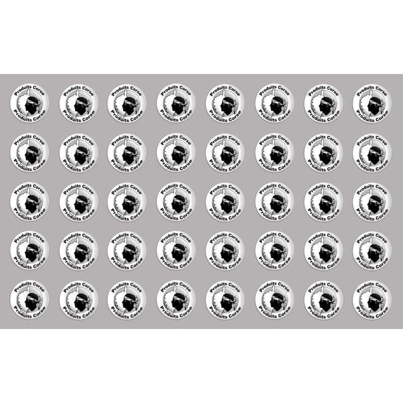 Produits Corse carte - 40fois 2cm - Sticker/autocollant