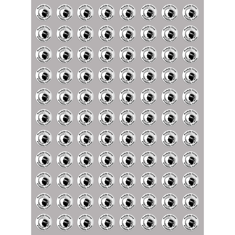 Produits Corse carte - 88fois 2cm - Sticker/autocollant