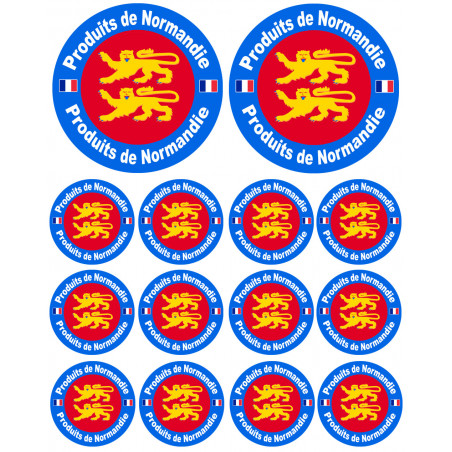 Produits de Normandie - 2fois 10cm / 12fois 5cm - Autocollant(sticker)