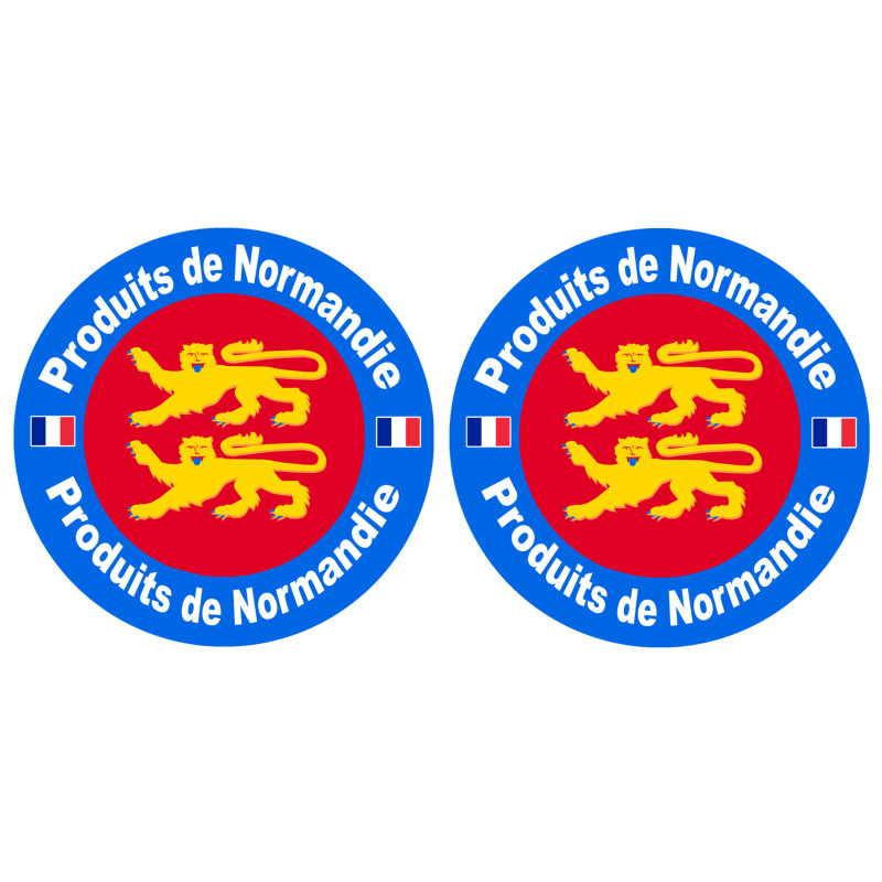 Produits de Normandie - 2tckers 10cm - Sticker/autocollant