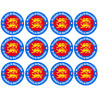 Produits de Normandie - 12stickers 5cm - Sticker/autocollant