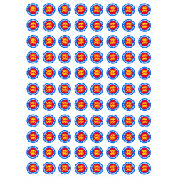 Produits de Normandie - 88 stickers 2cm - Sticker/autocollant