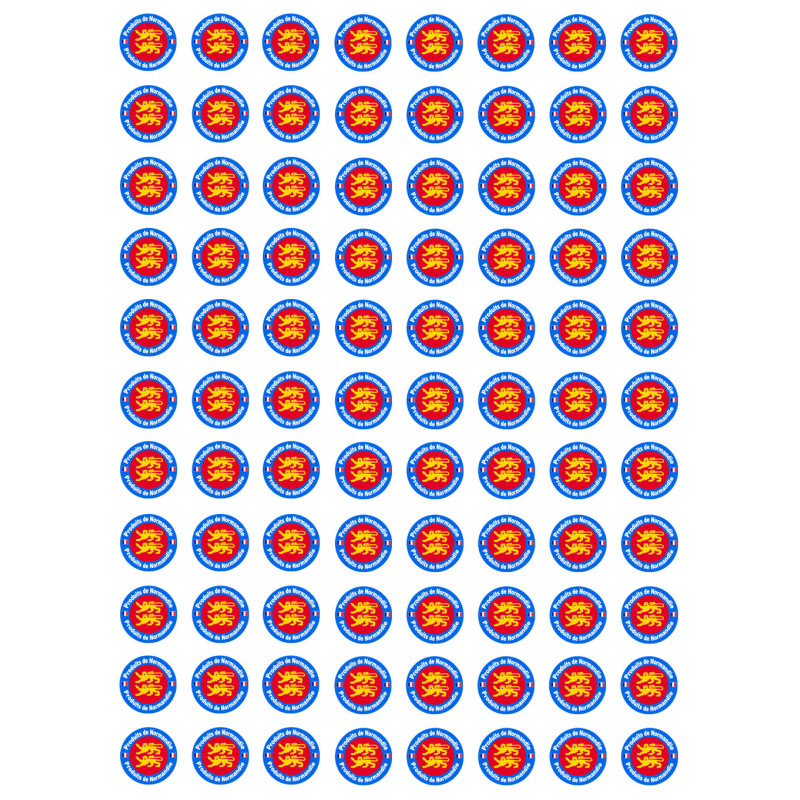 Produits de Normandie - 88 stickers 2cm - Sticker/autocollant