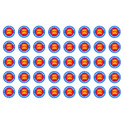 Produits de Normandie - 40 stickers 2cm - Sticker/autocollant