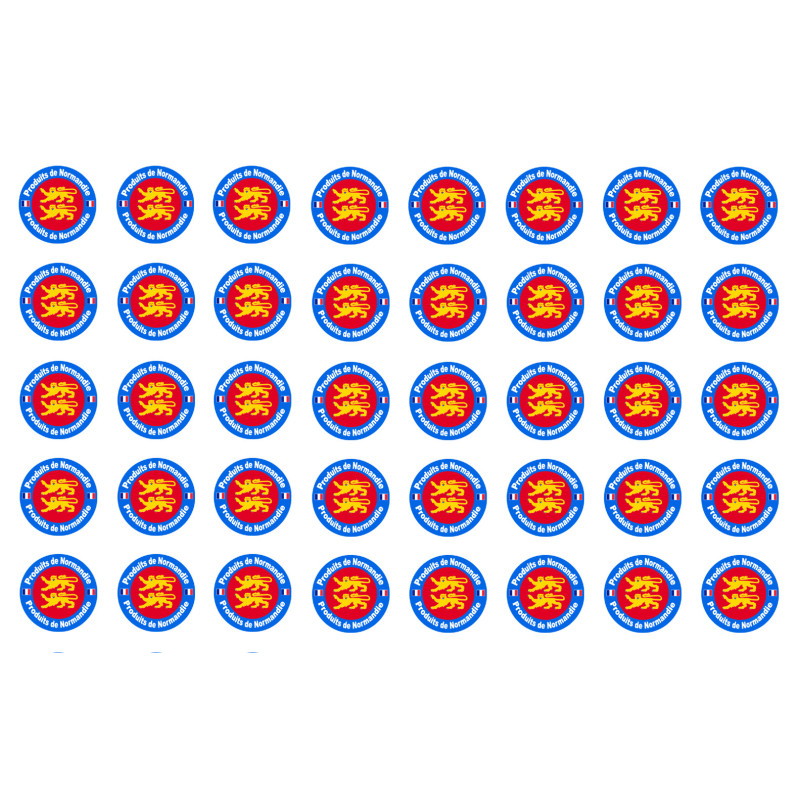 Produits de Normandie - 40 stickers 2cm - Sticker/autocollant