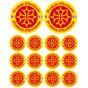 Produits d'Occitanie -  2 stickers 10cm /  12 stickers de 5cm - Sticke
