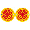 Produits d'Occitanie -  2 stickers 10cm - Sticker/autocollant