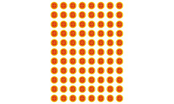 Produits d'Occitanie -  88 stickers de 2cm - Autocollant(sticker)