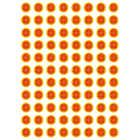 Produits d'Occitanie -  88 stickers de 2cm - Sticker/autocollant
