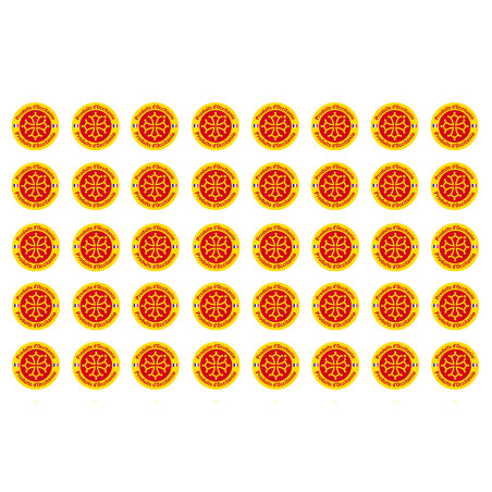 Produits d'Occitanie -  40 stickers de 2cm - Sticker/autocollant