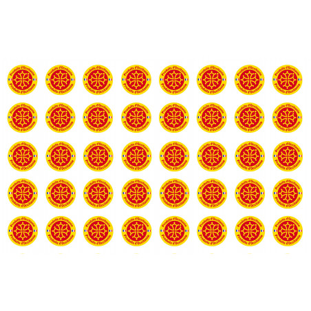 Produits d'Occitanie -  40 stickers de 2cm - Autocollant(sticker)
