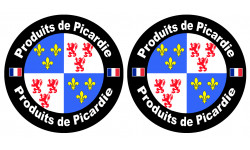 Produits Picardie - 2stickers 10 cm - Autocollant(sticker)