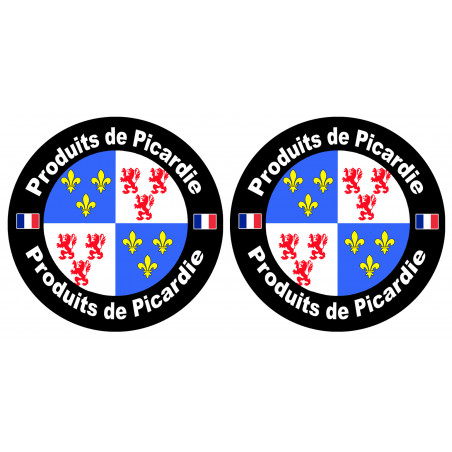 Produits Picardie - 2stickers 10 cm - Autocollant(sticker)