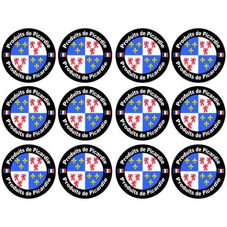 Produits Picardie - 12stickers 5cm - Autocollant(sticker)