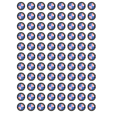 Produits Picardie - 88 stickers 2cm - Sticker/autocollant