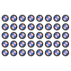 Produits Picardie - 40 stickers 2cm - Sticker/autocollant