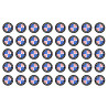 Produits Picardie - 40 stickers 2cm - Sticker/autocollant