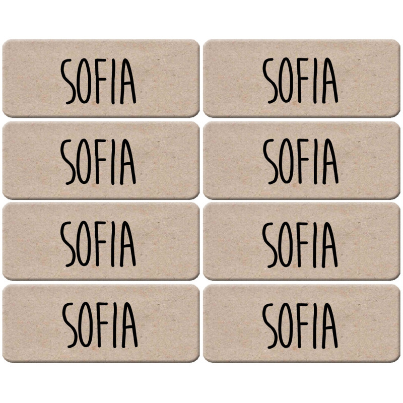 Prénom Sofia - 8 stickers de 5x2cm - Sticker/autocollant