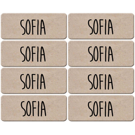 Prénom Sofia - 8 stickers de 5x2cm - Autocollant(sticker)