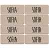 Prénom Sofia - 8 stickers de 5x2cm - Autocollant(sticker)