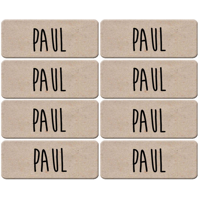 Prénom Paul - 8 stickers de 5x2cm - Sticker/autocollant