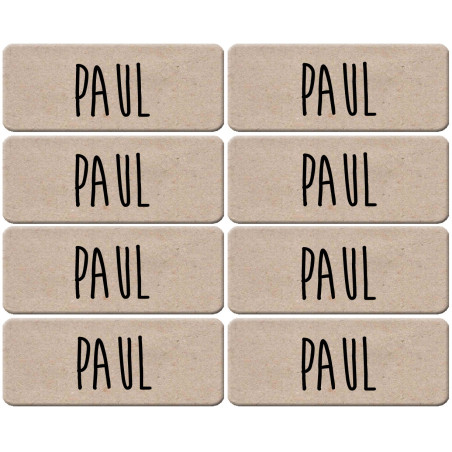 Prénom Paul - 8 stickers de 5x2cm - Sticker/autocollant
