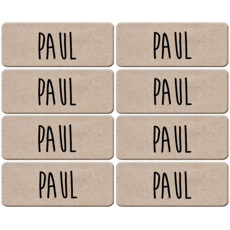 Prénom Paul - 8 stickers de 5x2cm - Autocollant(sticker)