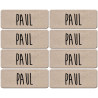 Prénom Paul - 8 stickers de 5x2cm - Autocollant(sticker)