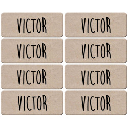Prénom Victor - 8 stickers de 5x2cm - Sticker/autocollant