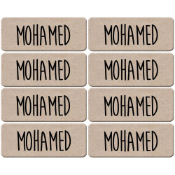 Prénom Mohamed - 8 stickers de 5x2cm - Sticker/autocollant