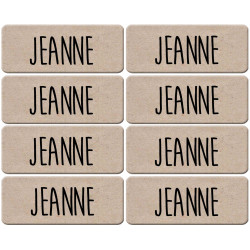 Prénom Jeanne - 8 stickers de 5x2cm - Sticker/autocollant